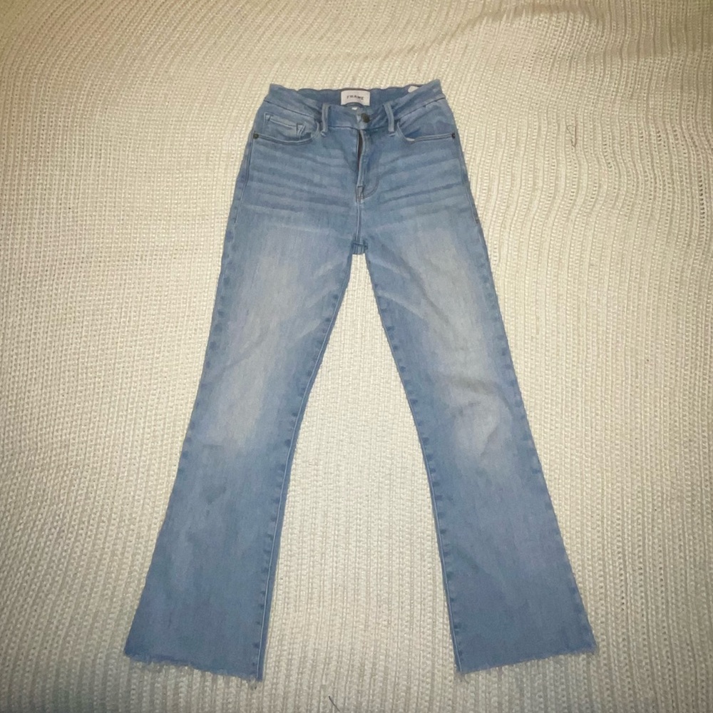 FRAME denim, light wash, lightly worn!